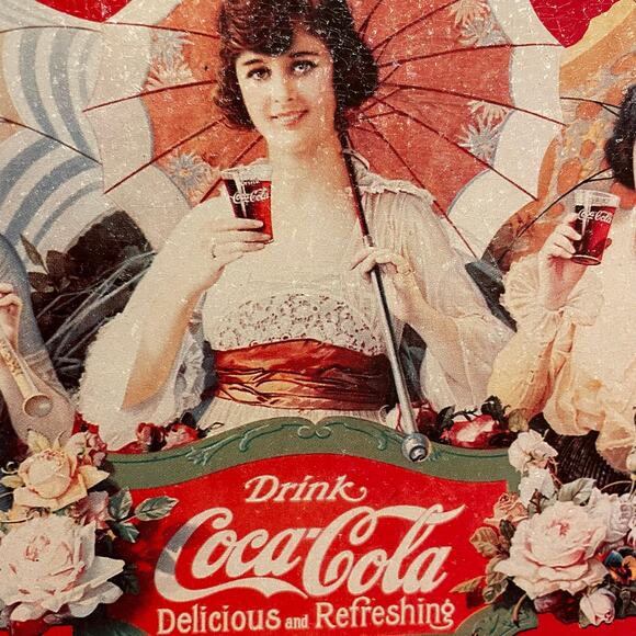 Coca-Cola Vintage Reproduction Signs by Bristolware 1994 Licensed Set of 2 - Picture 12 of 16